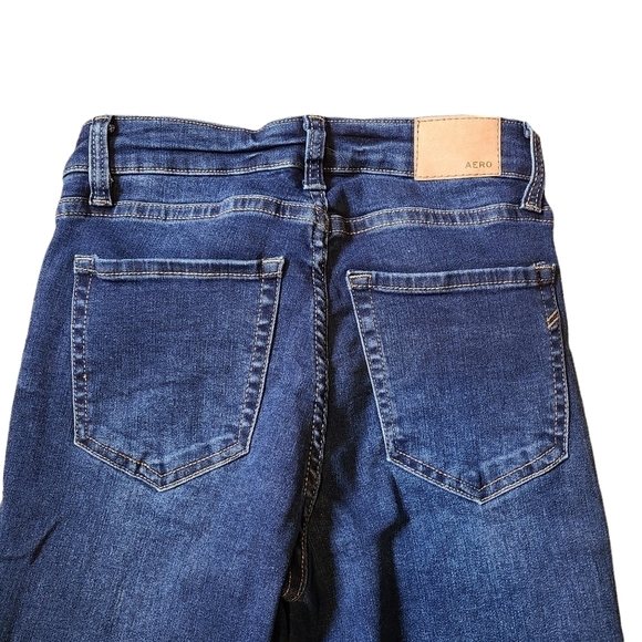 Aeropostale blue high Rise jegging skinny leg denim jeans pants - Picture 3 of 9